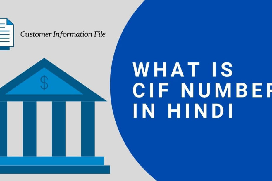 What Is CIF Number In Hindi